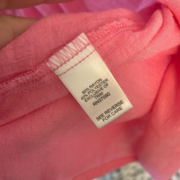 Cato Pink Long Sleeve Ruffled Tunic - Picture 5 of 6